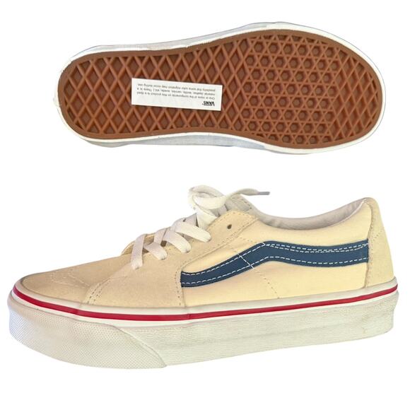 Vans Off White/Cream Suede Textile Unisex Sneakers 5M 6.5W NWOB - Picture 8 of 8